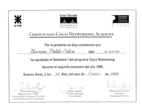 Cisco Networking Academy — Semester I