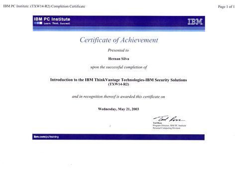 IBM ThinkVantage Technologies — Security Solutions