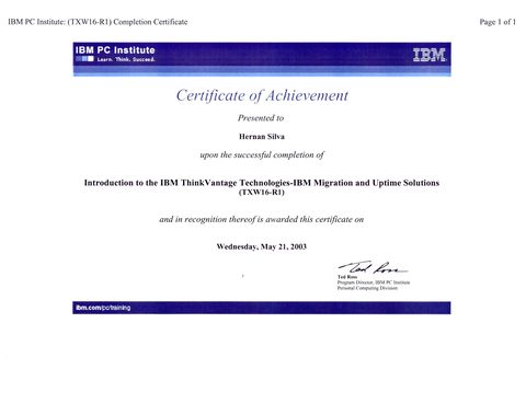 IBM ThinkVantage Technologies — Migration & Update Solutions