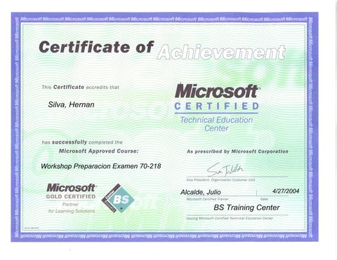 MCP Exam 70-218 Preparation Workshop